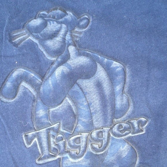 Vtg 90s Walt Disney’s Tigger Embossed Tshirt Sz L - Picture 2 of 3